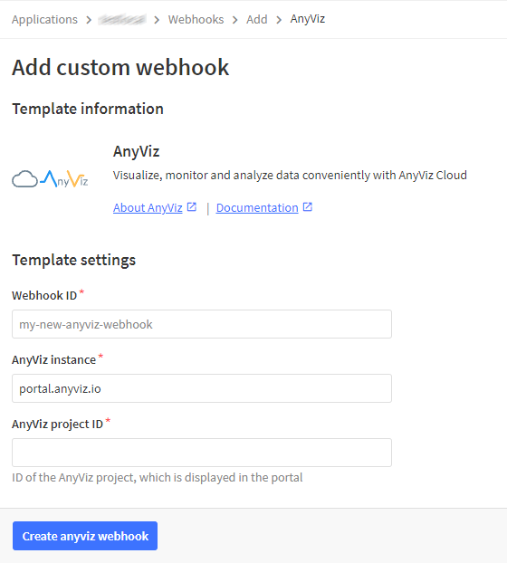 Integration einer The Things Application über den HVAC Automation Webhook